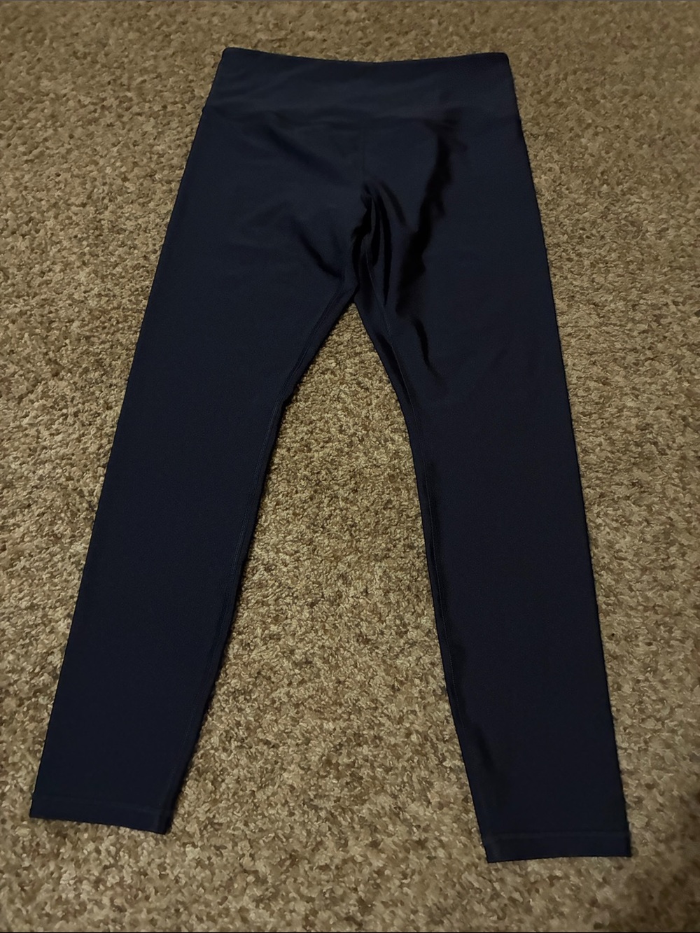 Athleta Navy Elation Sheen Tight Performance Leggings